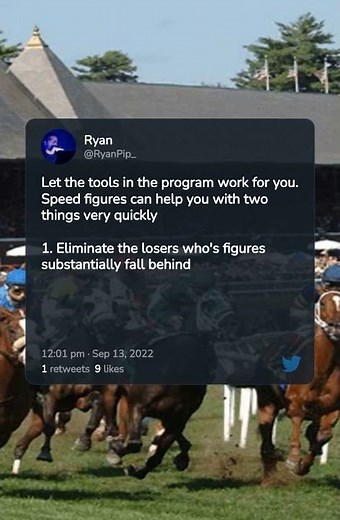 Using Speed Figures For Horse Racing