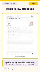 Preschool Math Worksheets: Count to 9 with Apple Fun!