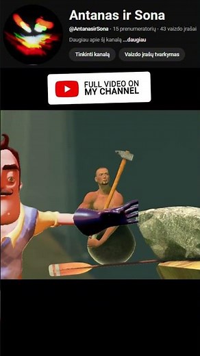 Getting Over It With Bennett Foddy! Short! #games