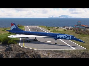 This Concorde Air France Pepsi Takeoff With Full Afterburners from Short Runway