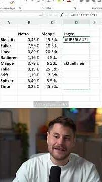 Häufiger Fehler in Excel schnell behoben. ÜBERLAUF