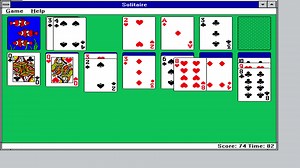 Windows 3.1纸牌游戏试玩