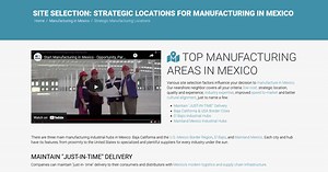 Strategic Manufacturing Locations in Mexico: Optimizing Operations