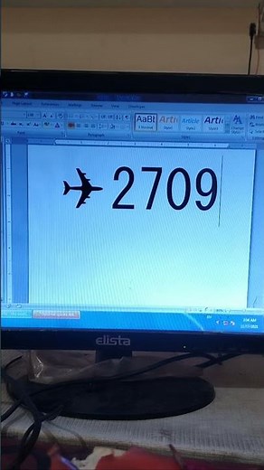 How to create airplane in ms word an use code... #computer #c #adobepp #graphics #