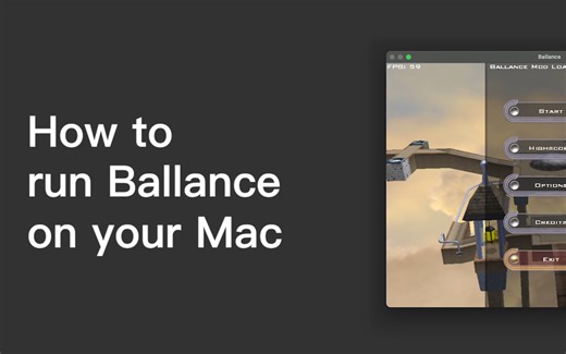 如何在Mac上运行Ballance平衡球