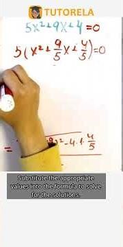 Decompose 5x^2 + 9x + 4 into Trinomials #Math #SolvingQuadraticEquations #TheQuadraticFormula