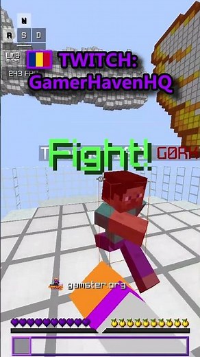 Minecraft PvP Battle Gets INTENSE! #shorts