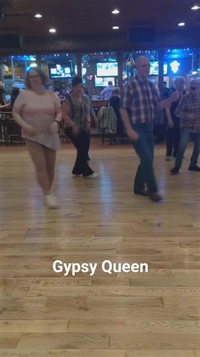 Wednesday night line dancing at Prospectors in Mount Laurel NJ. The dance is Gypsy Queen choreographed by Hazel Pace Music is Gypsy Queen by Chris Norman #linedancing #linedance #dancereels | Dora and Gary's Line Dancing Page