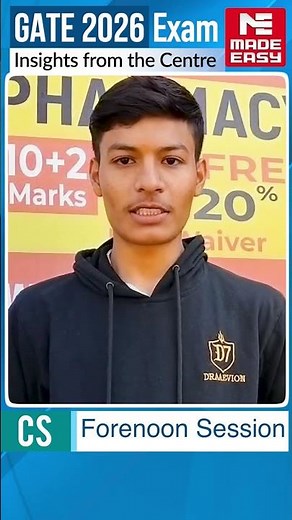 GATE 2026 CS Exam Review | Moderate Paper | MADE EASY Student Reaction!