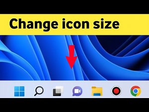 How to Change Taskbar icon Size in Windows 11 Laptop