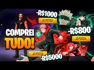 GEMMING THE RICHEST LEVEL 1 ACCOUNT IN FREE FIRE! I BOUGHT THE ENTIRE JUJUTSU PARTNERSHIP!