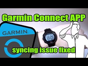 Garmin app syncing issue fixed