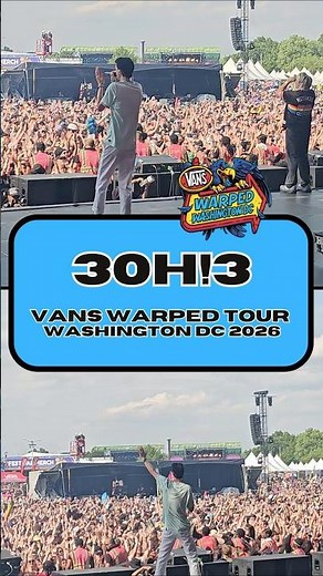 3OH!3 at Warped Tour DC 2026 #Shorts