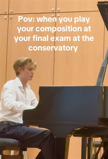 Emotional Piano Composition at Conservatory Final Exam