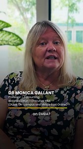 Ready to EMBA-rk on something new? Dr Monica Gallant shares why an Executive MBA can be the game-changer you’ve been looking for. From expanding your global network to building essential leadership skills, the value of an EMBA extends far beyond the classroom. What’s your top motivator for considering this degree? #EMBA #ExecutiveMBA #SPJainGlobal #LeadershipSkills #GlobalNetwork | SP Jain School of Global Management | Facebook