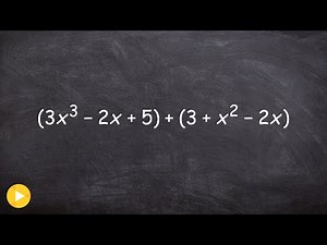 Learn how to add two polynomials using the vertical method