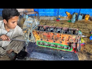 Diesel engine overhaul and Restoration how to 6 cylinder diesel engine