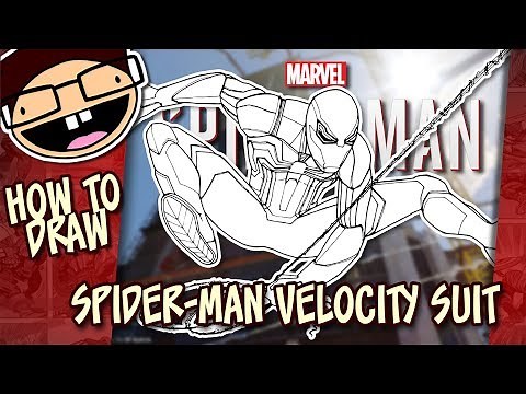 How to Draw SPIDER-MAN VELOCITY SUIT (Spider-Man PS4) | Narrated Easy Step-by-Step Tutorial