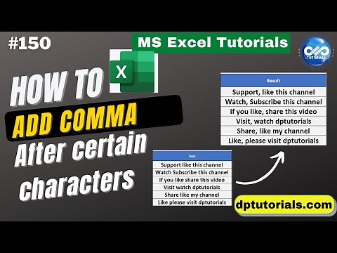 How to Add Comma After Certain Number of Characters in Excel