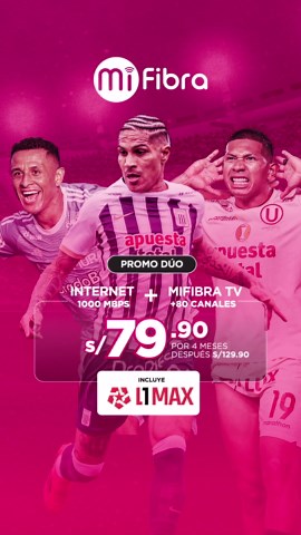 Optimiza tu equipo con Internet y MiFibraTV L1 MAX