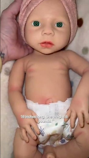 18Inch full body silicone reborn baby doll girl with drink wet system #rebornbaby #reborndoll
