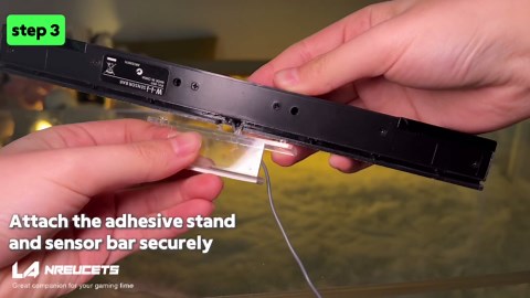 LA NREUCETS 4 in 1 Wii Sensor Bar - Wii HDMI Adapter, HDMI Converter, Wii Power Cord AC Adapter, 4.92FT High Speed HDMI Cable Compatible with Nintendo Wii Accessories