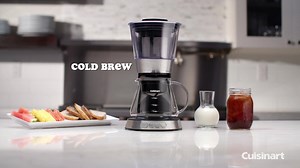5.1K views · 20 reactions | Wake up and hit the on button to get smooth, fresh cold brew in less than 30 minutes with Cuisinart's Automatic Cold Brew Coffeemaker! This coffeemaker features: 1. 7 cup glass carafe 2. Strength selector for mild, medium, and bold 3. Removable water tank and coffee filter basket | Cuisinart | Facebook