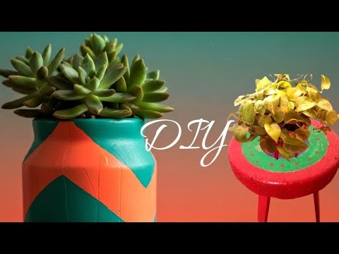 DIY Planter Stand|How to Make a Plant Stand|Best out of waste|Kalpana's Gallery
