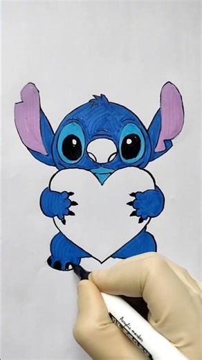 Coloring Stitch//#coloring #coloring stitch #painting#.
