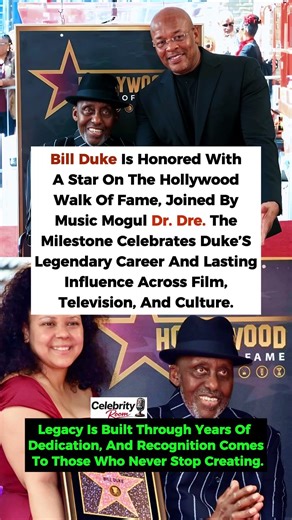Bill Duke Honored with Hollywood Walk of Fame Star Alongside Dr. Dre #DrDre #shorts #hiphop