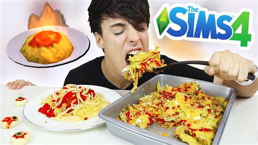 I Only Ate The Sims Foods for 24 Hours Challenge