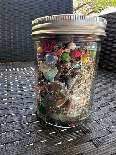Jewelry Making Supplies Jar