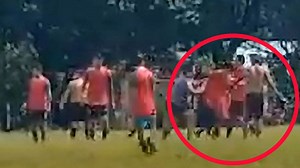 Player rushed to hospital with punctured lung after referee stabbed him in brawl