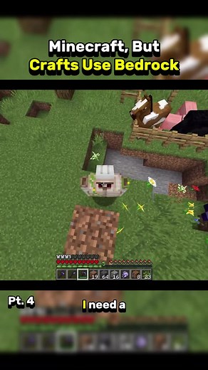 Minecraft Crafting Recipes with Bedrock Challenge