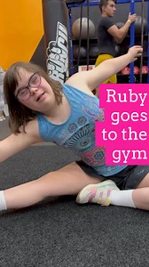 33K views · 1.1K reactions | Ruby has been BEGGING me to go to the gym with me and they had a group family class this past weekend and she ROCKED it!! She was so tired afterwards…in all the good ways! I might have a little gym buddy on my hands soon!! BRING IT!!!  ❤️ #rubyworksout #rubydoobs #rubysrainbow | RubysRainbow.org | Facebook