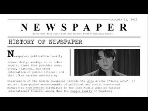 NEWSPAPER THEMED POWERPOINT PRESENTATION