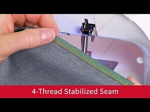 4-Thread Stabilized Seam on the Baby Lock Vibrant