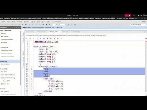 How to Design 1x2, 1x4, 1x8 Demultiplexer in VLSI | Digital Electronics
