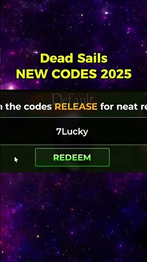 Roblox Dead Sails Codes 2025