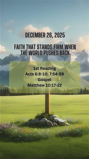 Today's Catholic Mass Reading and Gospel Reflection