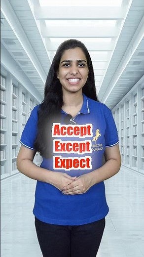 Accept Except Expect Diffrence Meaning and Pronunciation | Vocabulary #shorts