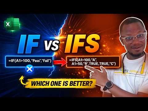difference between IF and IFS functions in Microsoft Excel in a simple and practical way #excel #ifs