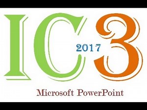 Practice question on IC3 exam Module 2 (PowerPoint) # (2-4)