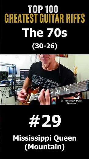 Top 100 Greatest Guitar Riffs of the 70s. (30-26) #classicrock