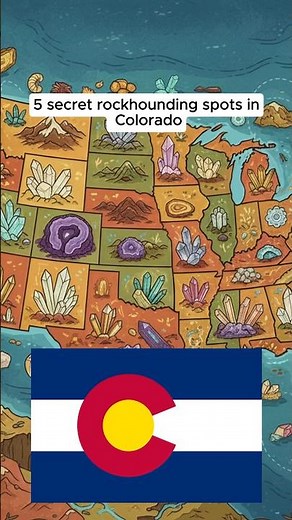 5 secret rockhounding spots in Colorado #rockhounding #agate #geode #colorado #shorts