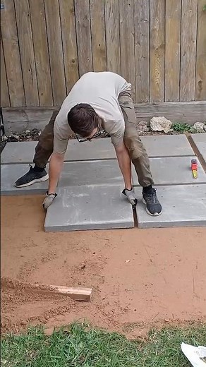Paver Installation Without Words 👀 #shorts #construction #DIY