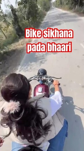 Bike chalana sikhana pada bhari | Realparassingh #dailyvlog #funny #realparassingh #minivlog #viral