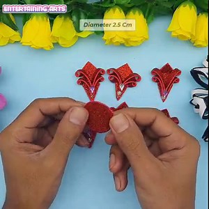 Christmas snowflake making ideas -Diy glitter foam Paper Craft | Christmas craft #ChristmasSnowflake #ChristmasCraft #ChristmasDecor | Entertaining Arts