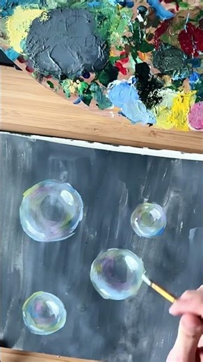 How to Draw Soap Bubbles Quickly 🎨 | Relaxing Painting Tutorial