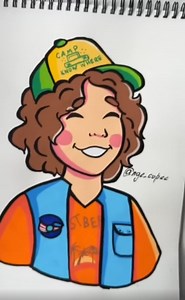 Watch Me Draw Dustin from Stranger Things — Satisfying Art Moment